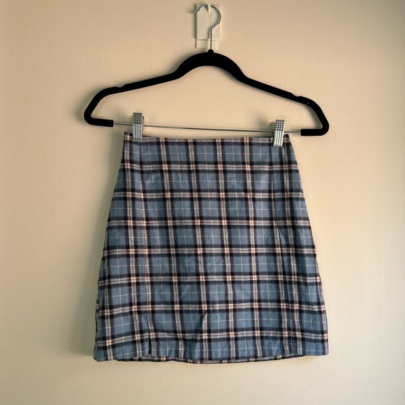 Vintage Dresses & Skirts - VINTAGE plaid mini skirt